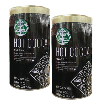starbucks星巴克经典烘焙速溶热可可粉850g2罐