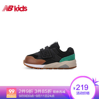  New Balance 580系列 KV580NKI 儿童运动鞋 (黑色 、25码)