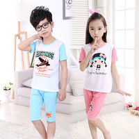 MIQIER 米琦尔 儿童短袖短裤套装