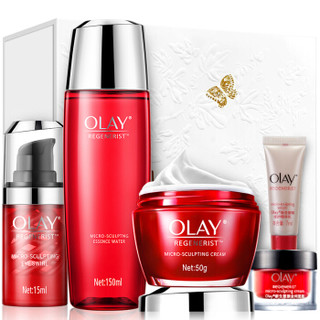 OLAY 玉兰油 新生塑颜礼盒装（大红瓶面霜50g+活能水150ml+眼霜15g）