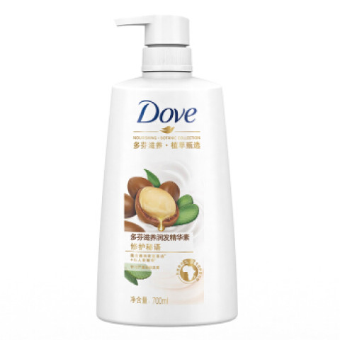 京东plus会员: dove 多芬 修护秘语滋养润发精华素*700ml *3件