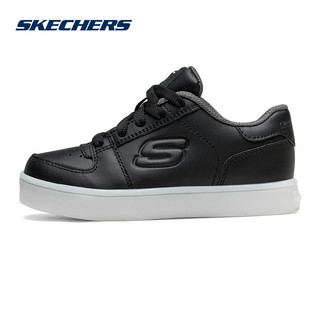 SKECHERS 斯凯奇 90601L 儿童休闲板鞋 (黑色)