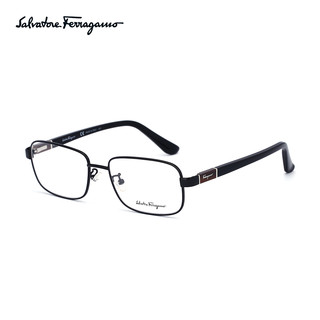 Salvatore Ferragamo 菲拉格慕 金属框架眼镜SF2153K 001 + 依视路1.552 钻晶A3非球面树脂镜片