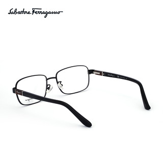 Salvatore Ferragamo 菲拉格慕 金属框架眼镜SF2153K 001 + 依视路1.552 钻晶A3非球面树脂镜片