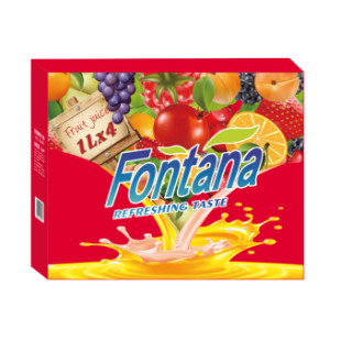 商品fontana 芳塔娜 混合果汁礼盒 1l*4瓶