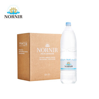 NORNIR 诺伦 丹麦进口天然矿泉水2L*6瓶 饮用水 整箱装