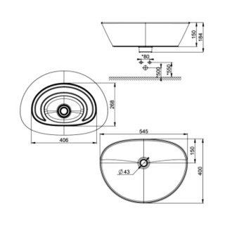 American Standard 美标 CCASF633 面盆台盆