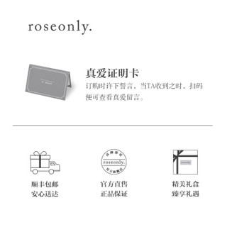 Roseonly 经典永续 朱砂玫瑰花 19朵