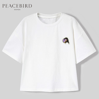  PEACEBIRD 太平鸟 AWDA81407 白色t恤