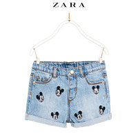 ZARA 03335041400 女婴米老鼠牛仔短裤