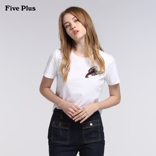 Five Plus 2JD1026290 女士宽松刺绣T恤