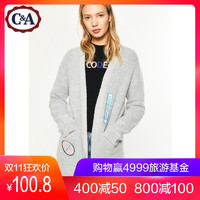 C＆A CA200197808 女式字母刺绣针织毛衣
