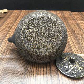 当当优品 铸铁壶 松竹梅 900ml+平底煎锅 24cm