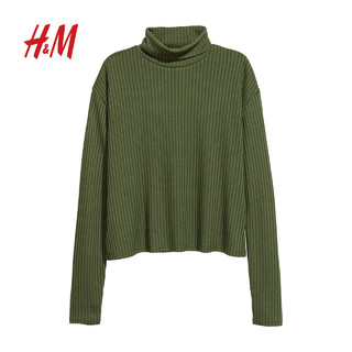  H&M DIVIDED系列 HM0562820 女士罗纹圆高领针织衫