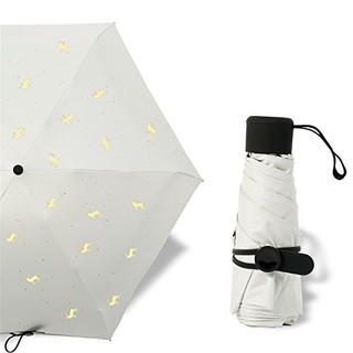 Yandex 烫金麋鹿精灵鹿 五折晴雨伞