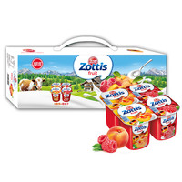 Zott 卓德 脱脂含乳饮品礼盒装 水蜜桃味+覆盆子味 115克*12杯