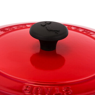 Staub 圆形珐琅铸铁锅 樱桃红 24cm