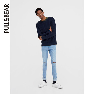 PULL&BEAR 05559510 男士麻花针织衫 