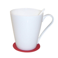 骨质瓷纯白咖啡杯 锥形单杯 360ML