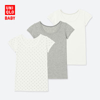 UNIQLO 优衣库 406873 婴儿网眼T恤 3件装