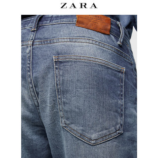 ZARA 01300400407 男士破洞修身牛仔裤