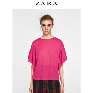 ZARA 03633155630 女士叠层装饰袖T恤