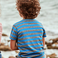 NAUTICA 诺帝卡 男童条纹短袖T恤