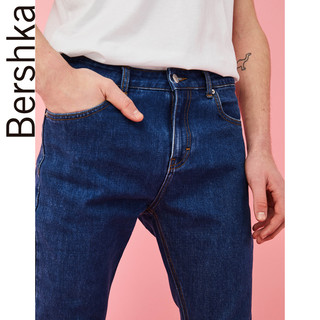 Bershka 巴适卡 00366111400 男士修身九分牛仔裤