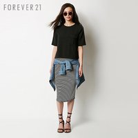FOREVER 21 00173447 经典条纹半身中裙