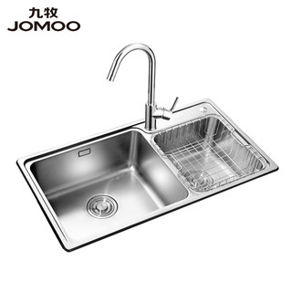 JOMOO 九牧 02115 不锈钢水槽双槽套装  