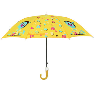 天堂伞 13007E 欢乐童年 自开儿童晴雨伞 金黄色