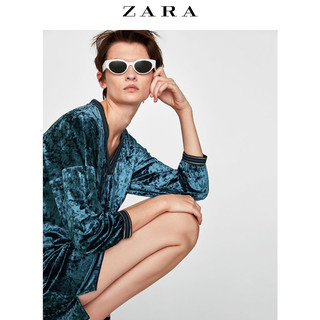 ZARA 02191836442  天鹅绒连衣裙  