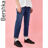 Bershka 巴适卡 00363111400 男士直筒牛仔裤