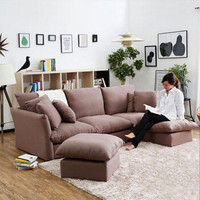 忆斧至家 小户型可拆洗布艺沙发 三人位 2.1m