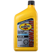 PENNZOIL 鹏斯 全合成机油 Platinum高里程 5W-30 SN 1QT 美国原装进口