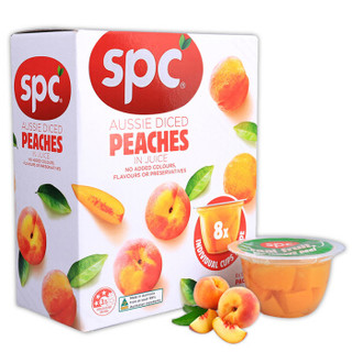 SPC 桃块果汁水果杯  120g*8