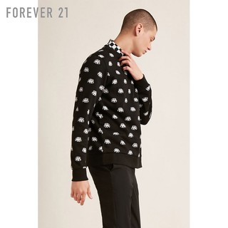 FOREVER 21 00246294 男士大象图案圆领卫衣