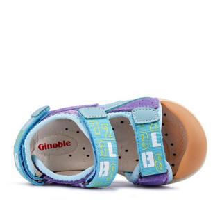 ginoble 基诺浦 TXG310 儿童凉鞋 蓝色/紫色 7