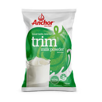 安佳（Anchor）成人脱脂奶粉 1kg/袋1000g 进口食品
