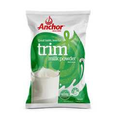 安佳（Anchor）成人脱脂奶粉 1kg/袋 进口奶粉 1000g
