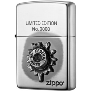 ZIPPO 之宝 ZBT-3-180b 守护安东尼 氧化镜面镀银 打火机 银色