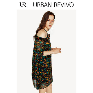 URBAN REVIVO YV32S7AN2001 女士吊带连衣裙