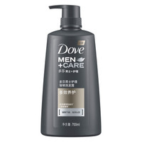 多芬(Dove)洗发水 男士+护理 强韧洗发露 多效养护700ml *4件