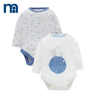 mothercare 婴儿长袖连体衣 80cm 2件