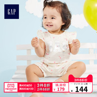 Gap 盖璞 319987 女婴徽标彩虹短袖连体衣 