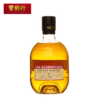 GLENROTHES 格兰路思 12年份精选苏格兰单一麦芽威士忌 700ml