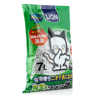 LION 艾宠 纸质变色结团猫砂 绿茶香 7L