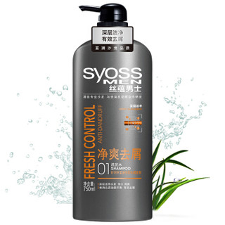 syoss 丝蕴 净爽去屑 男士洗发水 750ml