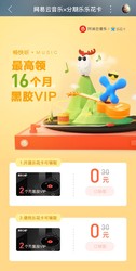 网易云黑胶vip4个月