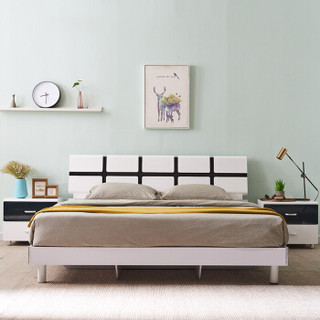 A家家具 现代简约双人床 1.5米 